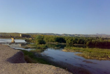 رودخانه زرینه‌رود (چم جغتای) میاندوآب